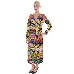 Alice Walk 1 2 Velvet Maxi Wrap Dress by bestdesignintheworld