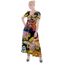 Alice Walk 1 2 Button Up Short Sleeve Maxi Dress by bestdesignintheworld