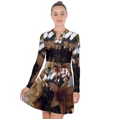 Lilies 1 1 Long Sleeve Panel Dress by bestdesignintheworld