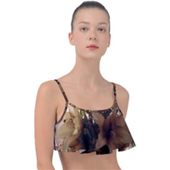 Lilies 1 1 Frill Bikini Top by bestdesignintheworld