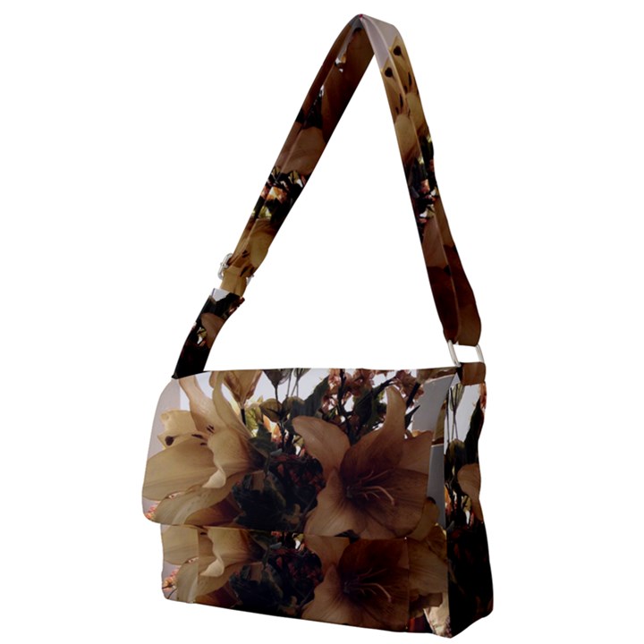 Lilies 1 1 Full Print Messenger Bag (L)