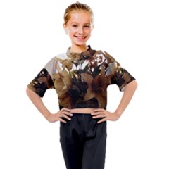 Lilies 1 1 Kids Mock Neck Tee