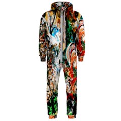 Lilies In A Vase 1 2 Hooded Jumpsuit (men)  by bestdesignintheworld