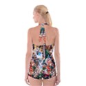 Lilies In A Vase 1 2 Boyleg Halter Swimsuit  View2