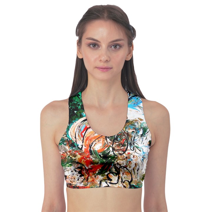 Lilies In A Vase 1 2 Sports Bra