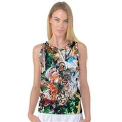 Lilies In A Vase 1 2 Women s Basketball Tank Top by bestdesignintheworld