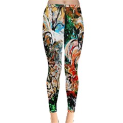 Lilies In A Vase 1 2 Inside Out Leggings by bestdesignintheworld