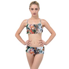 Lilies In A Vase 1 2 Layered Top Bikini Set by bestdesignintheworld