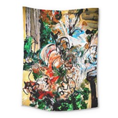 Lilies In A Vase 1 2 Medium Tapestry by bestdesignintheworld