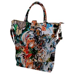 Lilies In A Vase 1 2 Buckle Top Tote Bag by bestdesignintheworld