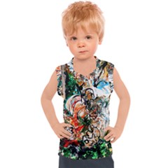 Lilies In A Vase 1 2 Kids  Sport Tank Top