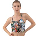 Lilies In A Vase 1 2 Mini Tank Bikini Top View1