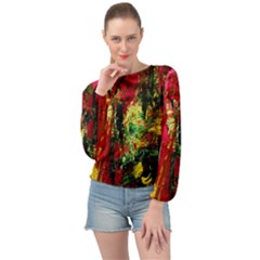 Revelation 1 10 Banded Bottom Chiffon Top by bestdesignintheworld