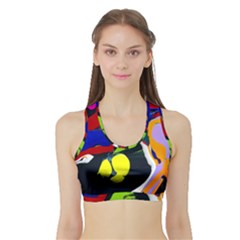 Japan Is So Close 1 1 Sports Bra With Border by bestdesignintheworld