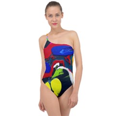 Japan Is So Close 1 1 Classic One Shoulder Swimsuit by bestdesignintheworld