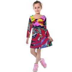 Faberge Chicken 1 1 Kids  Long Sleeve Velvet Dress by bestdesignintheworld