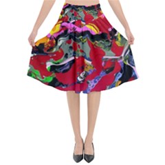 Faberge Chicken 1 1 Flared Midi Skirt by bestdesignintheworld