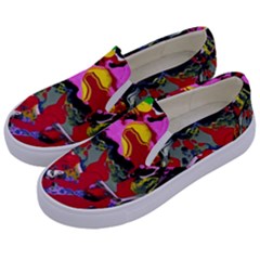 Faberge Chicken 1 1 Kids  Canvas Slip Ons by bestdesignintheworld