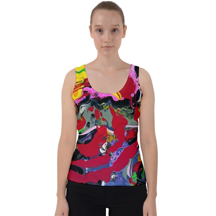 Faberge Chicken 1 1 Velvet Tank Top