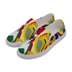 Africa As It Is 1 1 Women s Canvas Slip Ons by bestdesignintheworld