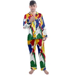 Africa As It Is 1 1 Men s Satin Pajamas Long Pants Set by bestdesignintheworld