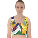 Africa As It Is 1 1 Velvet Racer Back Crop Top View1