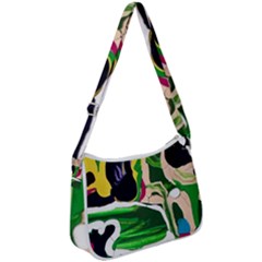 Mushroom,s Life Spin 1 1 Zip Up Shoulder Bag by bestdesignintheworld