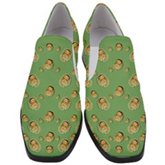 Santa Is On His Way Women Slip On Heel Loafers