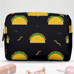 Festive Seamless Pattern With National Taco Food Make Up Pouch (medium) by Wegoenart