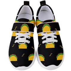 Festive Seamless Pattern With National Taco Food Women s Velcro Strap Shoes by Wegoenart