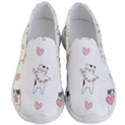 Seamless Pattern Cute Cat With Little Heart Hearts Men s Lightweight Slip Ons View1