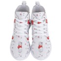 Seamless Pattern Cute Cat With Little Heart Women s Lightweight High Top Sneakers View1