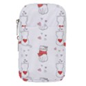 Seamless Pattern Cute Cat With Little Heart Waist Pouch (Large) View1