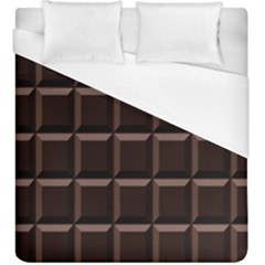 Dark Chocolate Seamless Pattern Sweet Texture Duvet Cover (king Size) by Wegoenart