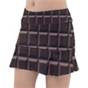 Dark Chocolate Seamless Pattern Sweet Texture Tennis Skorts View1