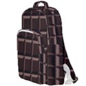 Dark Chocolate Seamless Pattern Sweet Texture Double Compartment Backpack View1