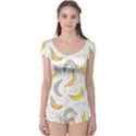 Seamless Stylish Pattern With Fresh Yellow Bananas Background Boyleg Leotard  View1