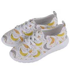 Seamless Stylish Pattern With Fresh Yellow Bananas Background Women s Lightweight Sports Shoes by Wegoenart