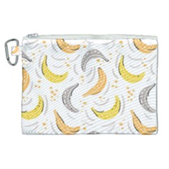 Seamless Stylish Pattern With Fresh Yellow Bananas Background Canvas Cosmetic Bag (xl) by Wegoenart