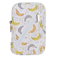 Seamless Stylish Pattern With Fresh Yellow Bananas Background Belt Pouch Bag (small) by Wegoenart