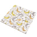 Seamless Stylish Pattern With Fresh Yellow Bananas Background Wooden Puzzle Square View2