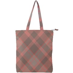 Tartan Scotland Seamless Plaid Pattern Vintage Check Color Square Geometric Texture Double Zip Up Tote Bag by Wegoenart