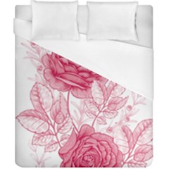 Flower Seamless Pattern With Roses Duvet Cover (california King Size) by Wegoenart