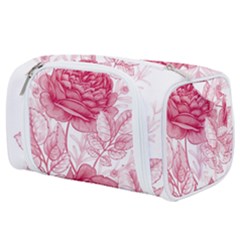 Flower Seamless Pattern With Roses Toiletries Pouch