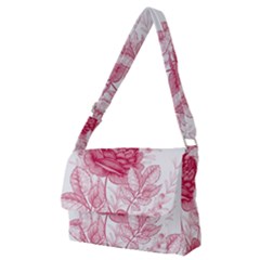 Flower Seamless Pattern With Roses Full Print Messenger Bag (m)