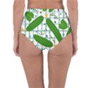 Seamless Pattern With Cucumber Reversible High-Waist Bikini Bottoms View2