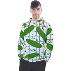 Seamless Pattern With Cucumber Men s Pullover Hoodie by Wegoenart