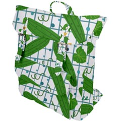 Seamless Pattern With Cucumber Buckle Up Backpack