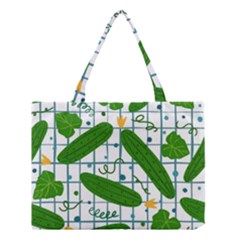 Seamless Pattern With Cucumber Medium Tote Bag by Wegoenart