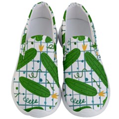 Seamless Pattern With Cucumber Men s Lightweight Slip Ons by Wegoenart